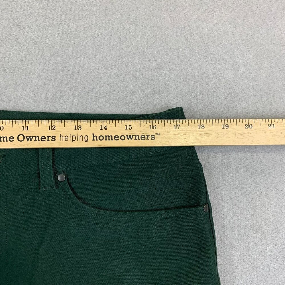 Lululemon Men Pants 34x26 Rainforest Green Jeans ABC Crop Pant Relaxed Utilitech - Picture 5 of 13